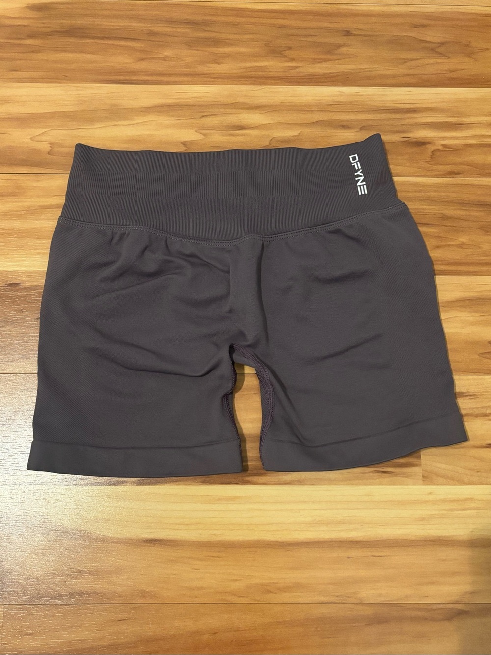 DFYNE Impact Gray Women's High-Rise Bike Shorts 4.5” Size Medium